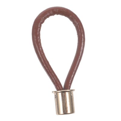 RORPOIR Leather Rope Handle for Cupboard and Cabinet Doors Vintage Style Pull Knob with Soft Texture Easy to Operate for Closets Brown Accent