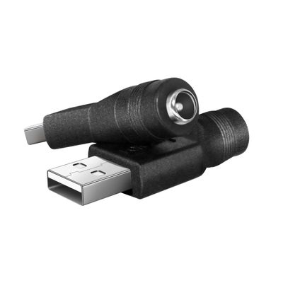Artilits USB A Male to 5.5x2.1mm Female Adapter, Starlink 5.5x2.1mm DC Adapter to Type A Connector Support 5V 12V 20V Made for LED Desk Lamp, Starlink Mini, Foldable Solar, Laptops, Cameras Series