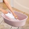 Washboard Basin,Cleaning Basin,Portable,Washtub Washboard Basin,Washtub with Integrated Washboard for Socks,Laundry,Hand Wash, Pink view 4