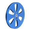 1/4 7 Inch Empty Tape Reel Aluminum Alloy Universal Open Sound Deck Recording Takeup Reel Replacement for ReVox Studer (Blue) view 2