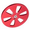 1/4 7 Inch Empty Tape Reel Aluminum Alloy Universal Open Sound Deck Recording Takeup Reel Replacement for ReVox Studer (Red) view 3