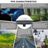 GPS Surveying Equipment Rover Base Switched Freely,Surveying Software Included,PPP RTK PPK IMU GNSS Receiver, 2.5mm Static Accuracy, Coodinates Collection,Point Surveying 900Mhz,(Exclude Tripod) view 4