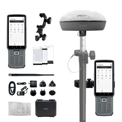 SMA20RTK Rover, PPK PPP IMU NOAA certificated GNSS Land Surveying Rover,Software,1408channes, Connect CORS for Correction,1 inch Accuracy PPK Calculation (Exclude Pole)