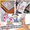 Live Laugh Toaster Bath Sticker Funny Toaster Quote Joke Sarcastic Bathroom Humor 4" Waterproof Vinyl Sticker for Laptop, Water Bottle, Tumbler, Phone, Kindle Decal Gifts view 2