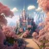 20x10ft Castle Backdrop Cartoon Pink Wonderland Photography Background Pink Flowers Backdrop Princess Castle Background for Child Adult Birthday Baby Shower Banner Photo Shot Booth Props view 1