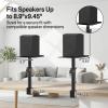 2 Pack Clamp-on Desk Speaker Stands, Height&Angle Adjustable Desktop Speaker Stands for Samsung Q990D/Q990F/Q990C/Q930C, Fit Edifier KRK Klipsch Polk Yamaha Built-in Cable Management with Headset Hook view 2