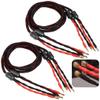 4.9Ft Bi-Wire Audio Cable, 2 Speaker Cable Pairs with 16 Gold-Plated Banana Plugs, Splitter Speaker Cable for Home, Ktv, and Stage Sound Systems view 1