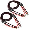 4.9Ft Bi-Wire Audio Cable, 2 Speaker Cable Pairs with 16 Gold-Plated Banana Plugs, Splitter Speaker Cable for Home, Ktv, and Stage Sound Systems view 4
