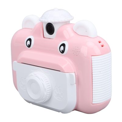 Instant Print Camera for Kids, Children Printable Camera 2.4inch Autofocus 180 Degree Flipping Lens HD 1080P Digital Video Cameras for Toddler with 3 Paper Rolls and Lanyard