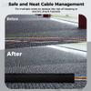 2 Rolls of 9.8Ft Carpet Floor Cable Protector, Cord Cover for Safe Cable Management in Offices, Malls, Theaters, and More view 2