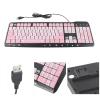 Mtlavishness K Keyboard USB Wired Cute Cartoon for Laptop Computer and (Black Powder) view 2