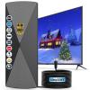 TV Antenna Indoor, 2025 Long Range Antenna for Smart TV with Amplifier Signal Booster for Local Channels,Digital inddor Antenna for All Older TV's-Supports 4K 1080p -33ft Long Cables view 1