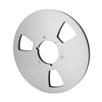 Phefop 10.5 Inch Empty Takeup Reel, Aluminum Alloy Sound Tape with 3 Holes, No Star, for Pioneers, Universal Reel to Reel Tapes (Silver)