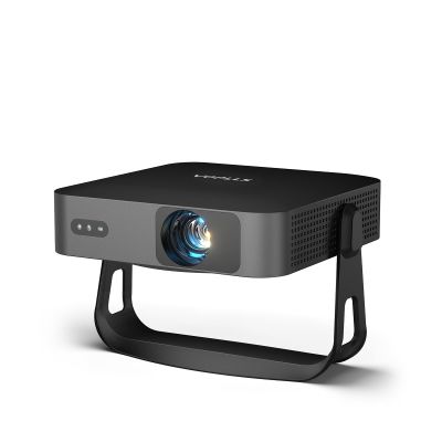 360Adjustable Stand & Auto Focus/KeystoneMini Projector with WiFi and Bluetooth, Native 1080P Portable Outdoor Movie Projector, VOPLLS Home Projector 4K Support for HDMI/USB/AV/Phone/Laptop