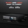 360Adjustable Stand & Auto Focus/KeystoneMini Projector with WiFi and Bluetooth, Native 1080P Portable Outdoor Movie Projector, VOPLLS Home Projector 4K Support for HDMI/USB/AV/Phone/Laptop view 3