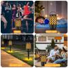 Outdoor Speakers with Lights, Mens Gifts for Birthday,Waterproof Portable Bluetooth Speaker,HD Stereo Sound, Multi-Sync up to 100 Speakers Auto-Pairing for Patio/Pool/Camping Cool Gadgets 2 Pack view 3