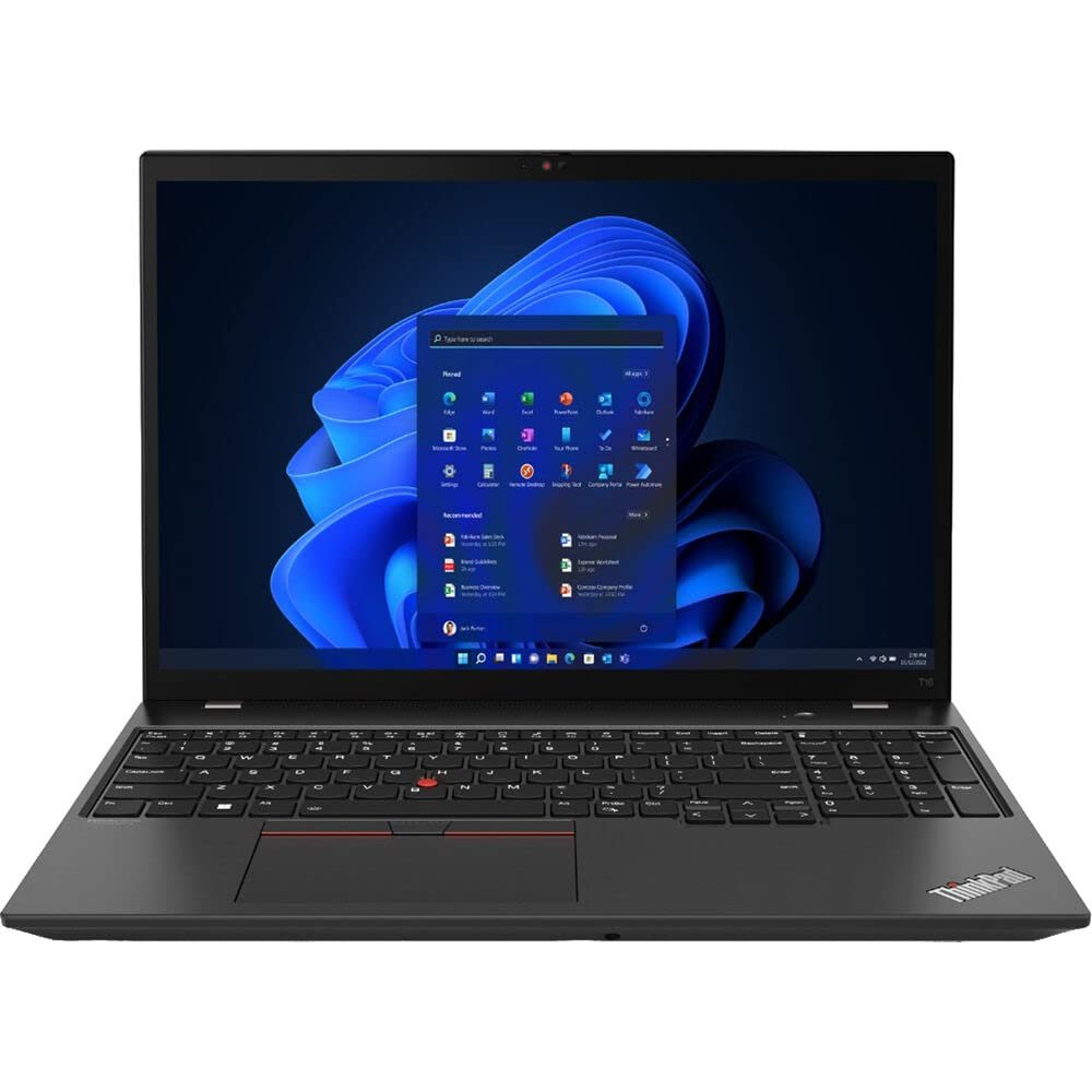 Lenovo ThinkPad T16 Laptop 2024 16 WUXGA 1920 x 1200 Intel Core Ultra 7 155U, 12-core, Intel Iris Xe Graphics, 32GB DDR5, 1TB SSD, Backlit Keyboard, Thunderbolt 4, FP, Wi-Fi 6E, Windows 10 Pro