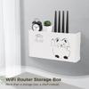 byepica WiFi Router Storage Box, Wall Mount Wireless Router Organizer, Household Power Cord Management Box, Plastic Router Holder, Home WiFi Box view 4