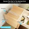 Drawer Outlet Kit, Recessed Furniture Power Strip, PD 20W Fast Charging Horizontal Outlet, Clutter-Free Drawer Socket with 2 USB(A & C) and 3 12 Amp AC Ports, 7.2 FT Power Cord, Spring Cable view 3