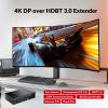 AV Access 4K DisplayPort KVM Extender DP Over Ethernet HDBaseT 3.0 PoE, Uncompressed 4K Transmission up to 100m/330ft, 144-240Hz, 4*USB 2.0 Ports, 2-Way Audio, Zero Latency (4KEX100-DP-Pro) view 2