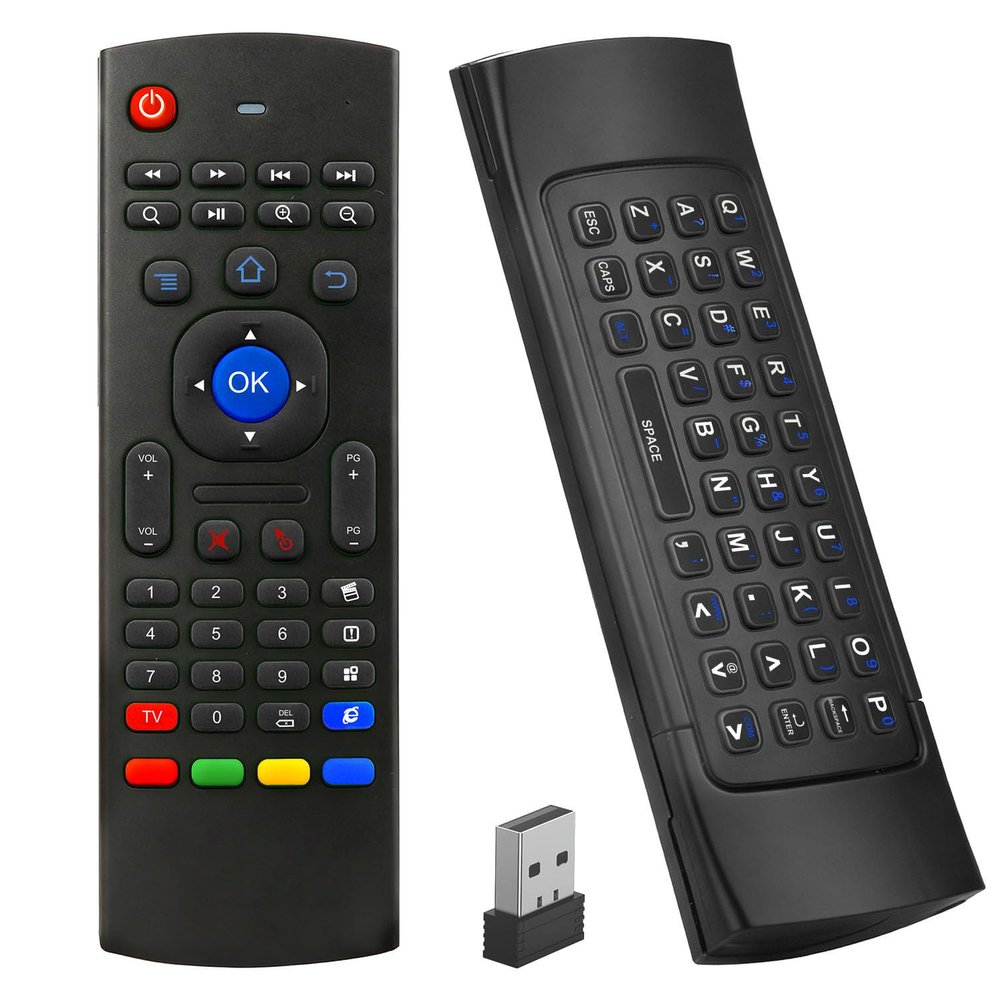 Air Mouse Remote,MX3 Pro 2.4G Wireless Mini Keyboard with IR-Learning Function, Remote for Android TV Box/Smart TV/Projector