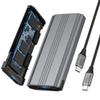 ChenYang USB 3.2 to M.2 NVME/SATA SSD Enclosure Reader,USB 3.2 Gen 2x2 20Gbps Tool Free Enclosure Adapter Support 2242/2260/2280mm with RTL9220 Chipset view 1