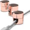 Cable Anchors for Desk Organization Gun Metal Wire Snap, Charger Cable Management Clips, Aluminum Cord Organizers, Power Cable Retainer (Pink) view 1