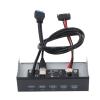 5.25 Inch Front Panel Hub, 5 Ports USB 3.2 GEN1 Optical Drive Front Panel USB Hub 19PIN, USB3.2 GEN1 x 5 Internal USB Hub for 8, 10, 2003, for OS X, for Linux Systems view 1