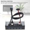 5.25 Inch Front Panel Hub, 5 Ports USB 3.2 GEN1 Optical Drive Front Panel USB Hub 19PIN, USB3.2 GEN1 x 5 Internal USB Hub for 8, 10, 2003, for OS X, for Linux Systems view 2