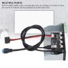 5.25 Inch Front Panel Hub, 5 Ports USB 3.2 GEN1 Optical Drive Front Panel USB Hub 19PIN, USB3.2 GEN1 x 5 Internal USB Hub for 8, 10, 2003, for OS X, for Linux Systems view 3