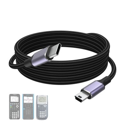 TI 84 Cable Compatible with Texas Instruments TI-84 Plus, TI-84 Plus CE, TI-84 Plus C Silver Edition, TI-89 Titanium, TI-Nspire CX II, TI-Nspire CX II CAS, TI Nspire CX CAS Graphing Calculator, 3.3ft