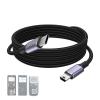 TI 84 Cable Compatible with Texas Instruments TI-84 Plus, TI-84 Plus CE, TI-84 Plus C Silver Edition, TI-89 Titanium, TI-Nspire CX II, TI-Nspire CX II CAS, TI Nspire CX CAS Graphing Calculator, 3.3ft view 1