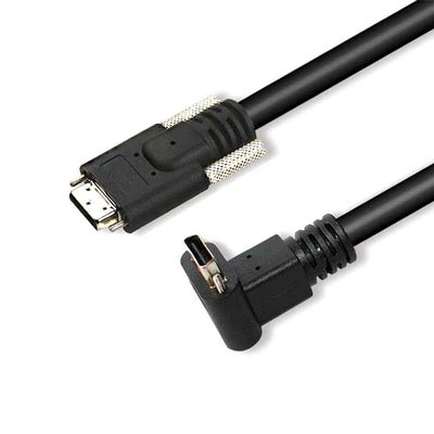 GXMRHWY CameraLink 26P High Flex SDR to SDR Right Angle Industrial Camera Data Cable for Industrial Cameras Compatible with OMRON FZ-VSL/FZ-VSLB Length-2 Meter