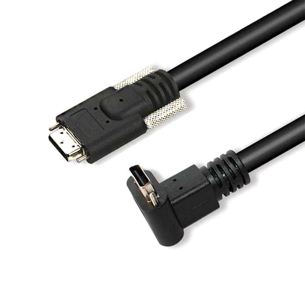 GXMRHWY CameraLink 26P High Flex SDR to SDR Right Angle Industrial Camera Data Cable for Industrial Cameras Compatible with OMRON FZ-VSL/FZ-VSLB Length-2 Meter