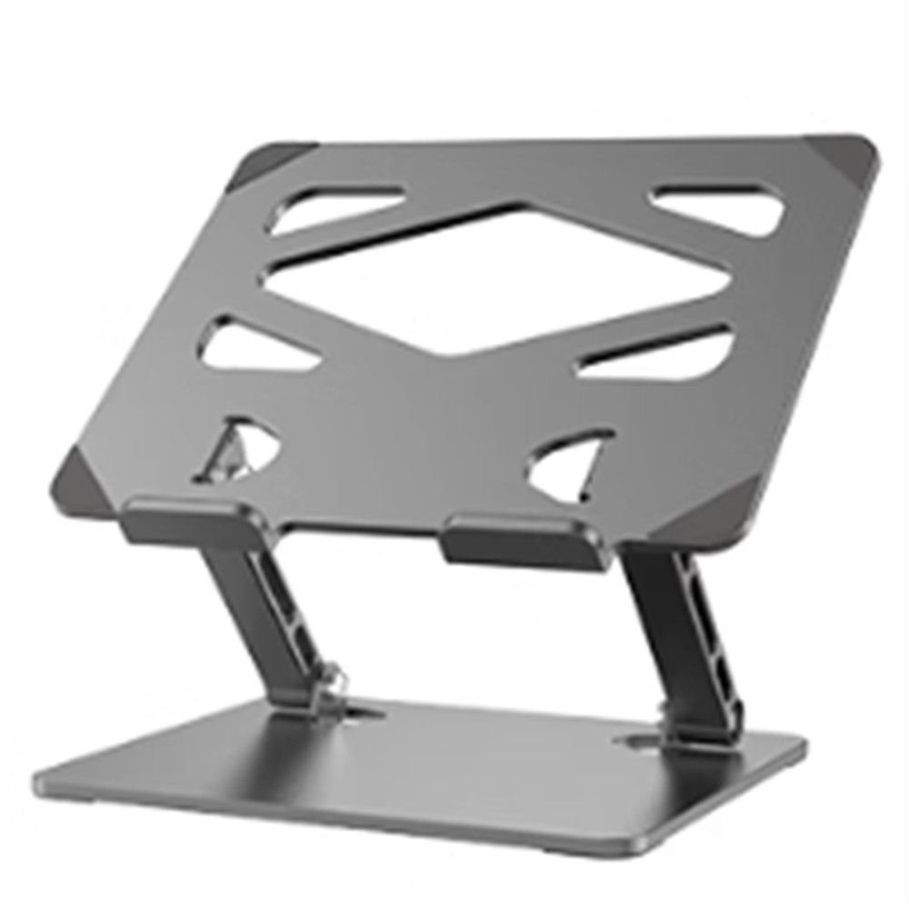 SPXTOM Notebook Computer Stand, Foldable, Laptop Holder, Ergonomic Computer, Ventilated Cooling, Anti-Scratch Laptop Riser, Steel, All Laptops Up to 17 in(A)