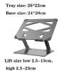 SPXTOM Notebook Computer Stand, Foldable, Laptop Holder, Ergonomic Computer, Ventilated Cooling, Anti-Scratch Laptop Riser, Steel, All Laptops Up to 17 in(A) view 2