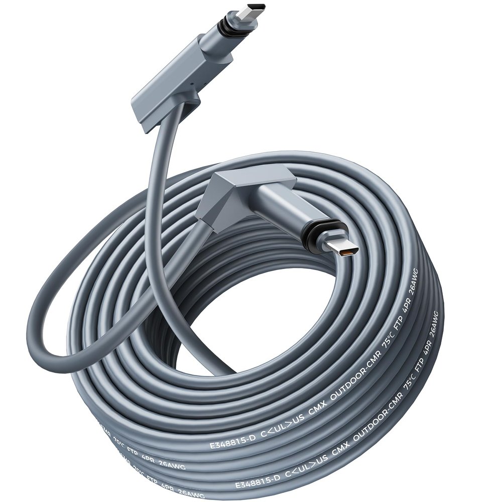 Ablian Starlink Gen 2 Cable 150FT, ONLY for Gen 2 Rectangular Dish, Waterproof Replacement Cord for Starlink Gen 2 Standard Actuated Kit, High-Speed PoE Cable, NOT for Gen 3/Mini/Round Dish