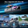 Dash Cam 4K Front, Built-in WiFi Dash Camera for Cars, 1.47''IPS Screen Mini Dashcam with APP, 170Wide Angle, 24H Parking Monitor, Night Vision, WDR, G-Sensor, with 64G SD Card, Support 256GB Max view 4