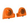 Mats-Csrewy Lower Vented Fairing Speaker Pods 6.5 inch for Harley Touring, FLT, FLHT, FLHTCU, FLHRC, Road Glide, Road King, Street Glide, Electra Glide 2014-2023 Baja orange view 2