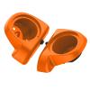 Mats-Csrewy Lower Vented Fairing Speaker Pods 6.5 inch for Harley Touring, FLT, FLHT, FLHTCU, FLHRC, Road Glide, Road King, Street Glide, Electra Glide 2014-2023 Baja orange view 4