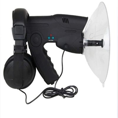 DCYEQRQ Parabolic Microphone Monocular, Parabolic Sound Collecting Dish Bionic Ear Mobile Device, 8X Monocular Sound Amplifier, for Long Distance Listening Birds and Anima