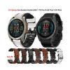 22/26mm Silicone Leather Strap For Garmin Fenix 8 7 7X Pro 47mm 51mm/6 6X Pro Epix Replacement Accessory Wristband Easy Install(Silicone Leather 18,26mm) view 2