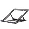 SPXTOM Aluminium Laptop Stand, Foldable, Ergonomic Computer Notebook Holder, 6 Speed Adjustment, Portable Laptop Riser, All Laptops Up to 15.6 Inches(Black) view 1