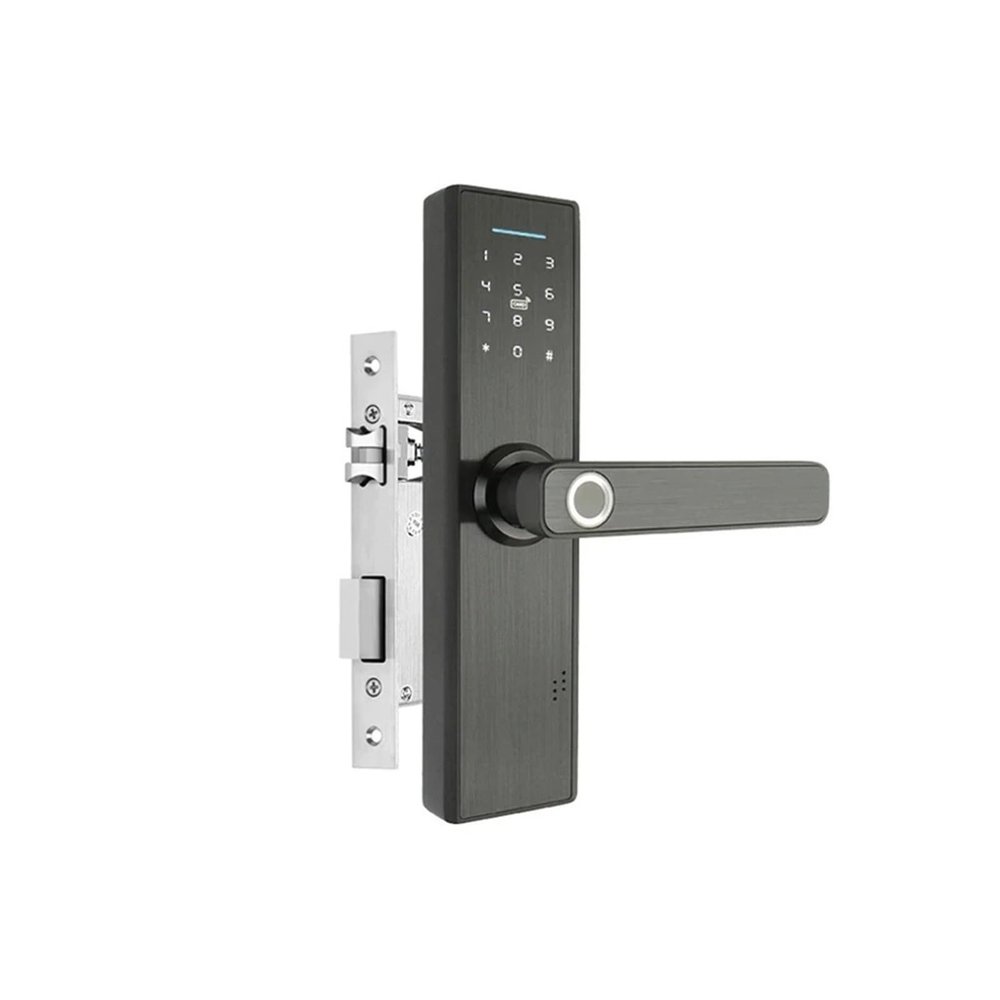 QDVOPHZA WiFi Electronic Door Lock with Tuya APP Remotely/Biometric Fingerprint/Smart Card/Password/Key Unlock FG5 Plus/ H4(FG5 Plus-22x170 5050)