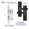 QDVOPHZA WiFi Electronic Door Lock with Tuya APP Remotely/Biometric Fingerprint/Smart Card/Password/Key Unlock FG5 Plus/ H4(FG5 Plus-22x170 5050) view 2