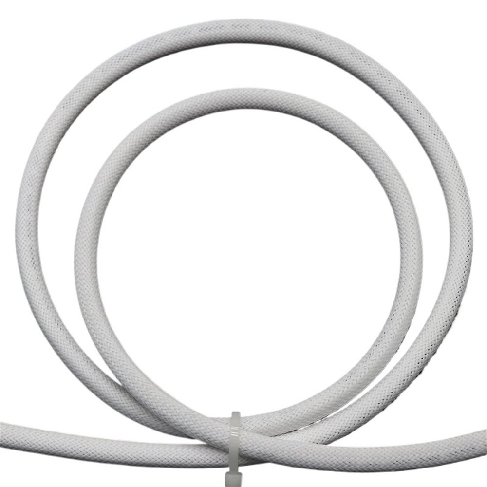 HDNSAUD Cable Sleeve 3 4 6 8 10 12 14 16 20 25mm White Braided Wire Sleeve Tight High Density Insulated Cable Protection Expandable Single(6mm White)