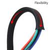 HDNSAUD Cable Sleeve 1 Meter 2~25 mm Cable Sleeve Braided Expandable Wire Wrap Insulated Nylon High Density Tight Sheath Protector Harness(UV Blue,10mm) view 4