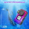4K 33FT Digital Camera, 48MP Underwater Camera Waterproof Rugged Dustproof Shockproof for Snorkeling Diving, Selfie Dual-Screen Point and Shoot Digital Camera with 32G Card (Gradient Purple) view 2