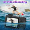 4K 33FT Digital Camera, 48MP Underwater Camera Waterproof Rugged Dustproof Shockproof for Snorkeling Diving, Selfie Dual-Screen Point and Shoot Digital Camera with 32G Card (Gradient Purple) view 3