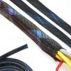 HDNSAUD Cable Sleeve 1M 5M 10M Expandable Braided Cable Sleeve Insulation Wire Protecting Nylon Wire Sheathing 4 6 8 10 12 15 20 25mm(Black Gold,15MM_1 Meter) view 4